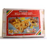 Britains Boxed 7611 Wild West Play Scene, vacuum base, pre cut card ranch house, with Corral ,