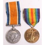 Great War Medal Pair consisting of British War medal and Allied Victory medals awarded to 493443 A