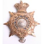 Victorian Royal Marines Light Infantry Officers Helmet Plate 1878-1901, Victorian crowned star