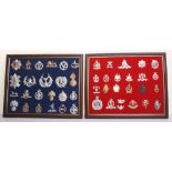 Collection of British Army Anodised / Staybright Cap Badges of various regiments including The Royal