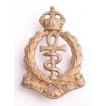 1918 RAF Medical Officers Collar Badge in gilt metal with two lug fittings on the reverse. J R GAUNT