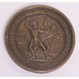 Highland Society Medal for Egypt 1801 in Bronze being a later striking without Gaelic inscription