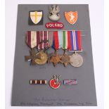 Medal, Badge and Paperwork Grouping of L/Cpl Aleksander Werner 320 Company Transport, 5th Kresowa