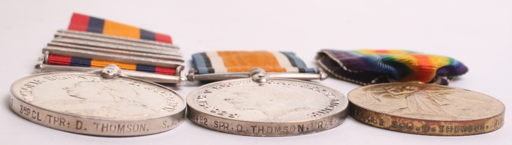 Boer War & WW1 Medal Group of Three consisting of Queens South Africa medal with five clasps, Cape - Image 3 of 4