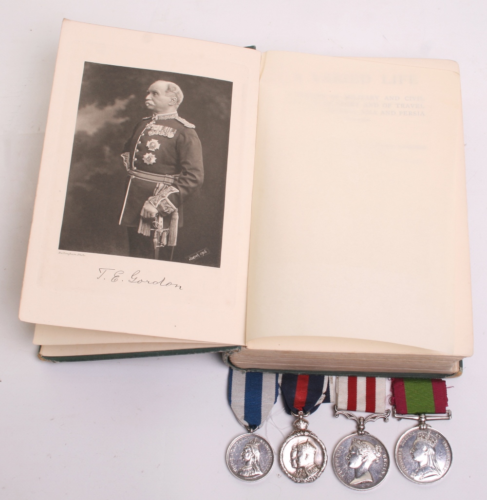 Victorian Campaign Medals of General Sir Thomas Edward Gordon K.C.B K.C.I.E C.S.I Late 61st Regiment - Image 4 of 4