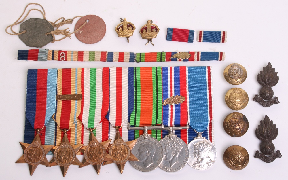 WW2 Medals and Insignia of Lt Colonel D G Boyd Royal Engineers who was Mentioned In despatches for