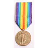WW1 British Officers Allied Victory Medal awarded to 2 LIEUT W F PEARCE. Medal remains in good