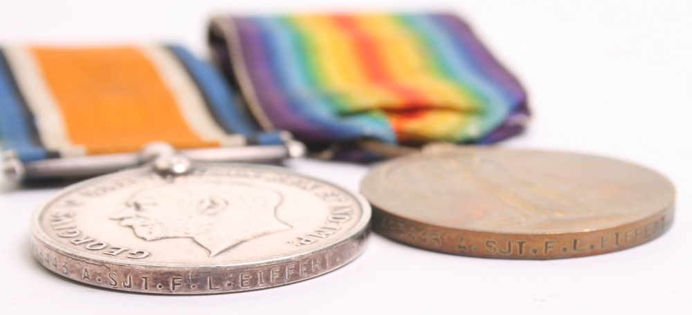 Great War Medal Pair consisting of British War medal and Allied Victory medals awarded to 493443 A - Image 3 of 3