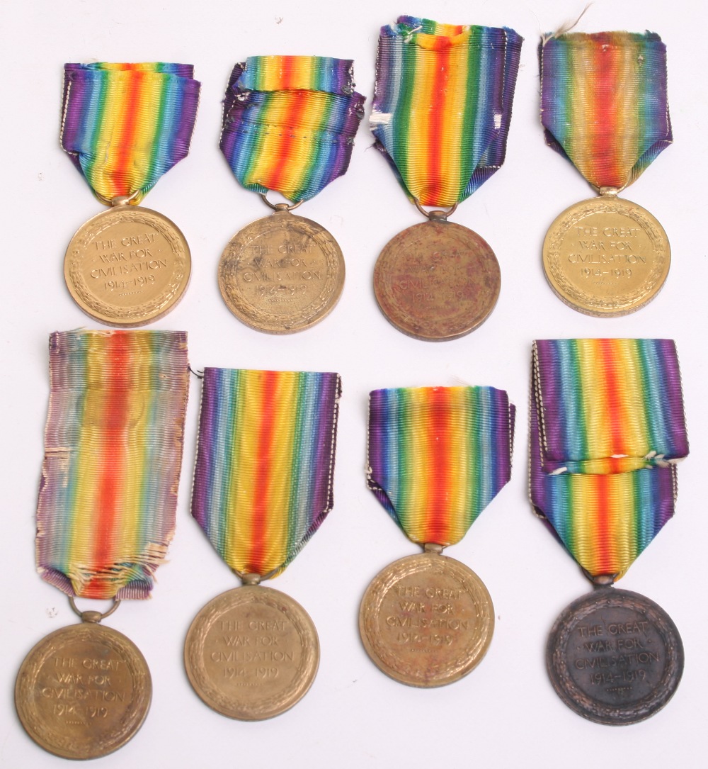 Selection of Great War Allied Victory Medals awarded to 541958 SPR J W C MILLER RE, 25249 GNR W - Image 2 of 2