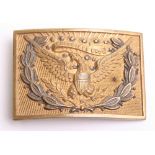 Indian Wars American Officers Belt Plate of fine quality with the American eagle in wreath with