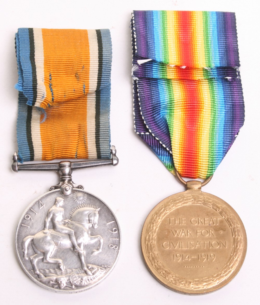 Great War Medal Pair Royal Naval Volunteer Reserve consist of British War and Allied Victory - Image 2 of 3