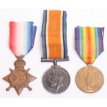 1914-15 Star Trio Army Service Corps, medals were awarded to S2-016329 S.Q.M. SJT W E HOBDEN ASC.