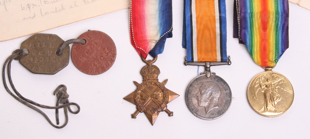 Great War Medal & Paperwork Grouping of Private Rowland Leslie Hill Royal Army Medical Corps & Royal - Image 2 of 7