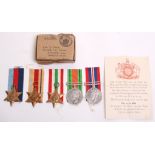 WW2 Prisoner of War Casualty Medal Grouping Awarded to Private Leonard Harry Farr 2/7th Battalion