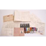 Royal Air Force Medals and Log Book Grouping awarded to Flight Sergeant D V Anthony, who served as a