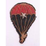 Rare Italian Paratroopers Uniform Insignia, being a large well detailed embroidered uniform patch in