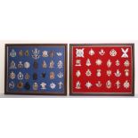 Collection of British Army Anodised / Staybright Cap Badges of various regiments including Home
