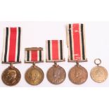 Selection of Special Constabulary Medals consisting of crowned head George V awarded to CHARLES T