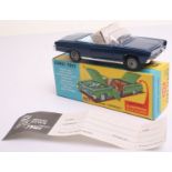 Rare Corgi Toys 246 Chrysler Imperial ‘Metallic Kingfisher blue body’ pale blue interior, cast wheel