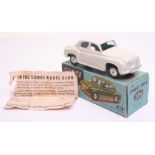 Corgi Toys 204 Rover 90 Saloon Car, pale grey body, flat spun wheels, in near mint condition, with a