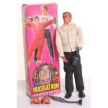 Denys Fisher "Maskertron" figure, Six Million Dollar Mans Enemy, white jacket, black trousers with