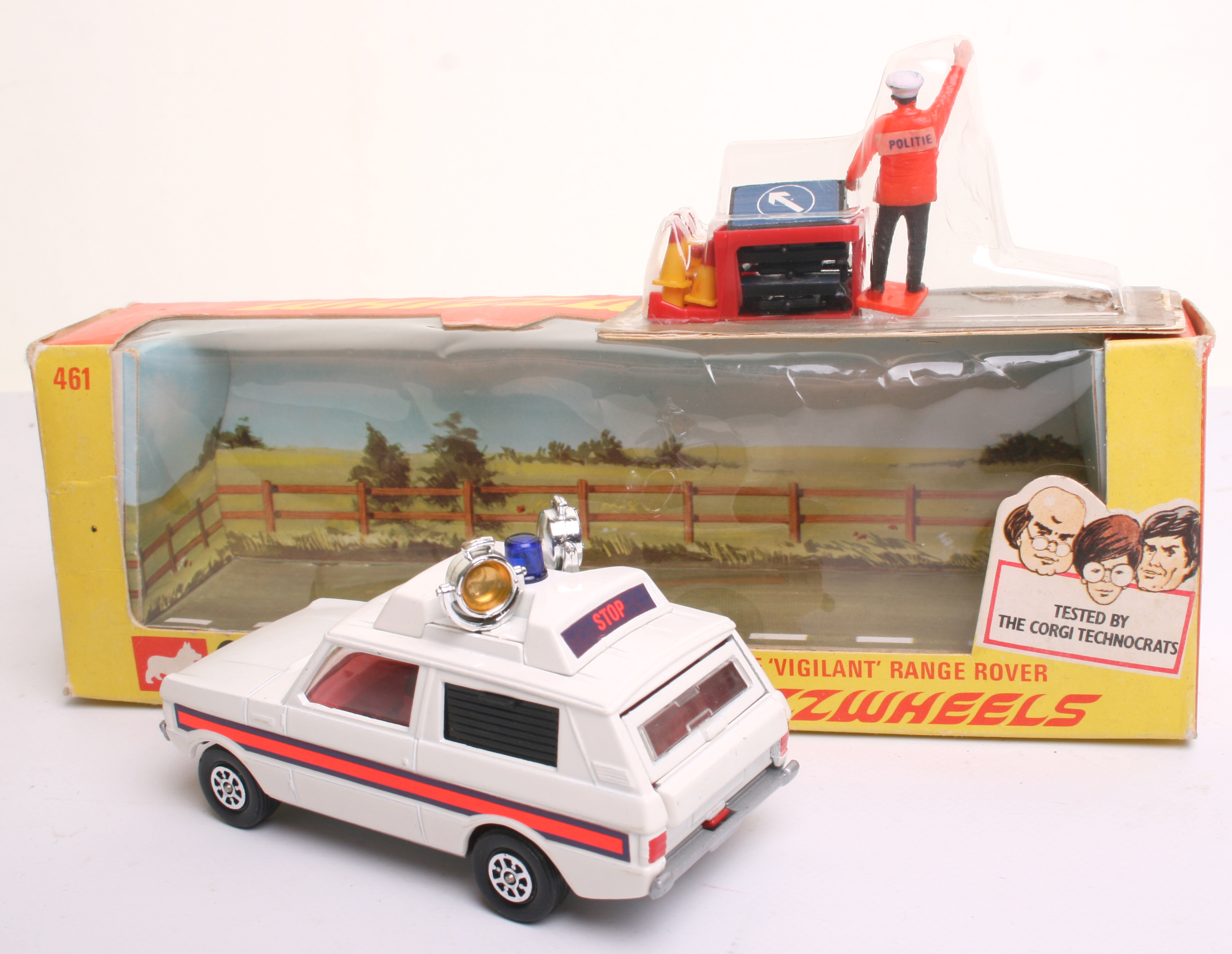 Corgi Toys 461 Police Vigilant Range Rover, Dutch Export Issue, ‘Politie’ decal, whizzwheels, - Image 2 of 3