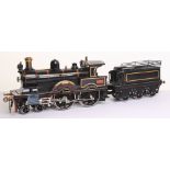 * Rare and impressive Bing gauge III live steam 4-4-0 L&NWR Black Prince Express locomotive 1902 and