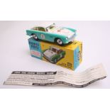 Corgi Toys 309 Aston Martin D.B.4 Competition, white/turquoise body, lemon interior, spun wheel