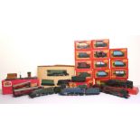 Large collection of Hornby Dublo, Hornby Tri-ang and other 00 gauge trains, coaches, wagons and