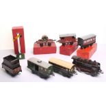 French Hornby O Gauge 0-4-0 Locomotive and Tender SNCF Brown 20V Electric, in good used condition,
