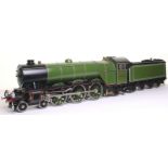 * Rare Bassett-Lowke live steam 2 ½” gauge 4-6-2 L.N.E.R Pacific class Flying Scotsman locomotive