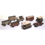 Carette for Bassett-Lowke gauge I rolling stock, Greaves blue lias lime and Portland cement wagon,