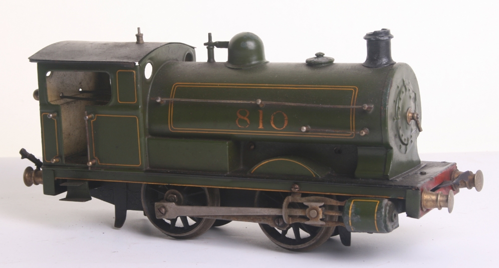 Bassett-Lowke gauge I c/w 0-4-0 Peckett Saddle Tank engine No.810, circa 1920, with twin - Image 2 of 2