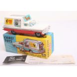 Corgi Toys 486 Chevrolet Impala Kennel Service Wagon, white/red body, cast wheel hubs, ‘Kennel Club’