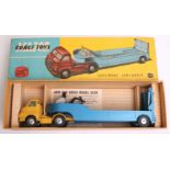 Corgi Major Toys 1100 Bedford “ Carrimore” Low-Loader, yellow cab, metallic dark blue trailer, ‘