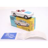 Corgi Toys 258  The “Saints” Volvo P.1800,white body, red interior, shaped spun wheel hubs, blue