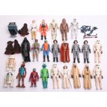 Selection of Vintage Star Wars Action Figures, consisting of Princess Leia (with cape and weapon),