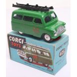 Corgi Toys 405 Bedford “Utilecon” A.F.S. Tender green body, ladder, flat spun wheels, in mint