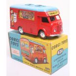 Corgi Toys 426 Chipperfields Circus Mobile Booking Office, red body, light blue roof,flat spun