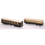 Carette for Bassett-Lowke gauge I L&NWR Dining Saloon, brown/white livery, 12-wheel bogie Dining