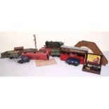 Hornby O Gauge 2-4-4 Locomotive Southern 2091, in fair to good used condition, plus key with a