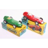 Two Corgi Toys Racing Cars,150  Vanwall Formula 1 Grand Prix Racing Car, 1st issue, green body,