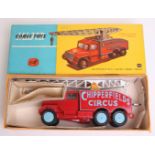 Corgi Major Toys 1121 Chipperfields Circus Crane Truck, red/blue body, silver jib  in near mint