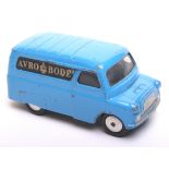 Scarce Corgi Toys 421 Bedford CA Van “Avro Bode” mid blue body, flat spun wheels ‘Avro Bode’ labels,