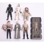 Selection of Vintage Star Wars Last 17 Action Figures, consisting of Luke Skywalker Stormtrooper