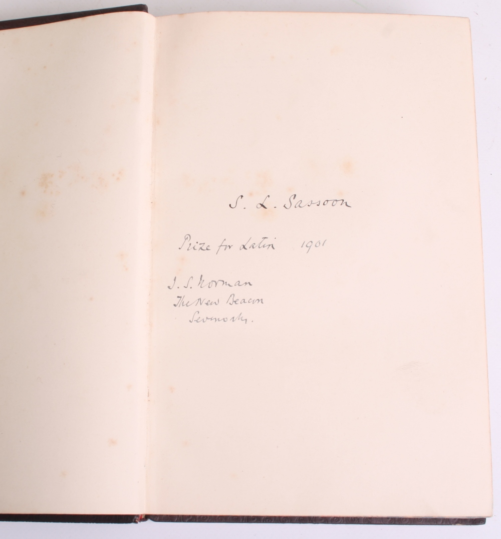 Book Presented to Famous WW1 War Poet Siegfried Sassoon, the book is a copy of, Bismarck and the - Image 2 of 3
