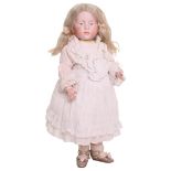 Kammer & Reinhardt 101 bisque head character doll, German circa 1909, the good pale bisque head with