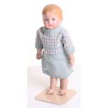 Martha Chase small size baby doll, American circa 1905, the stockinette head and body painted with