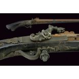 A matchlock gun dating: 17th Centuryprovenance: IndonesiaSmooth, octagonal, 18 mm cal. barrel,