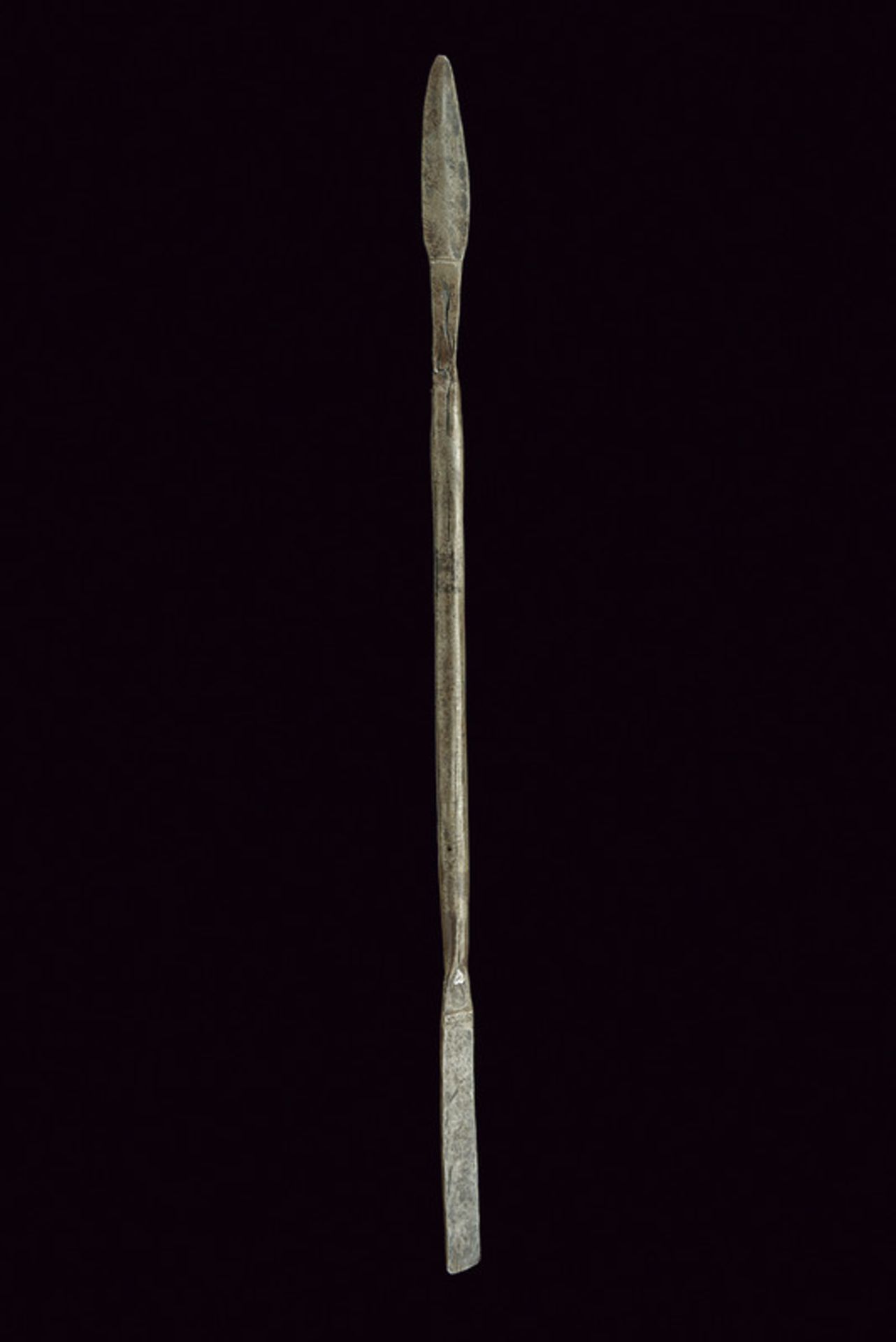 A ritual lance dating: early 20th Century provenance: Central Africa Iron lance. At the inside of - Image 3 of 3